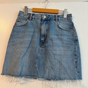 Topshop Denim Mini Skirt